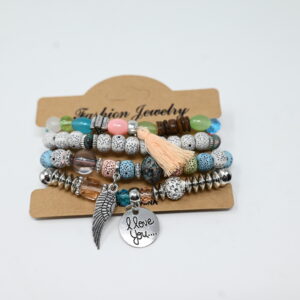 Boho Charm Beaded Bracelet Set