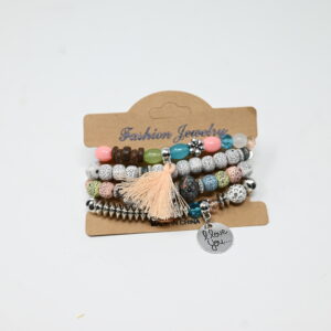Pastel Dreams Beaded Bracelet Set